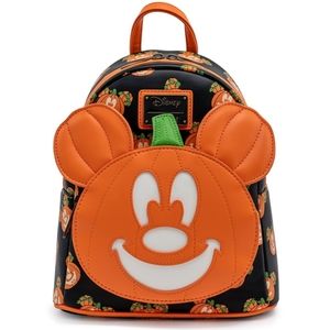 Disney Loungefly Mini Backpack - Mickey-O-Lantern Glow In The Dark